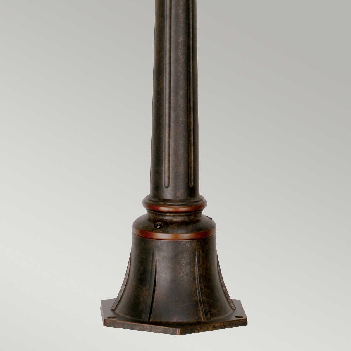 elstead baltimore weathered bronze finish medium outdoor pillar lantern Living Room Close Up