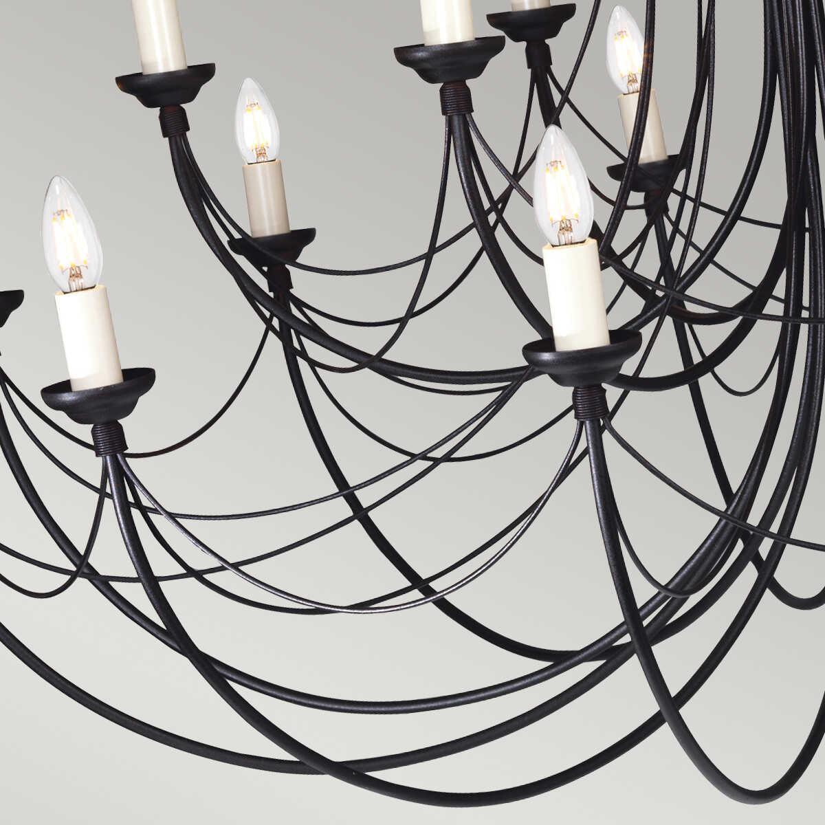 Elstead Carisbrooke 18 Light Chandelier Ceiling Light-Elstead Lighting-6-Tiffany Lighting Direct