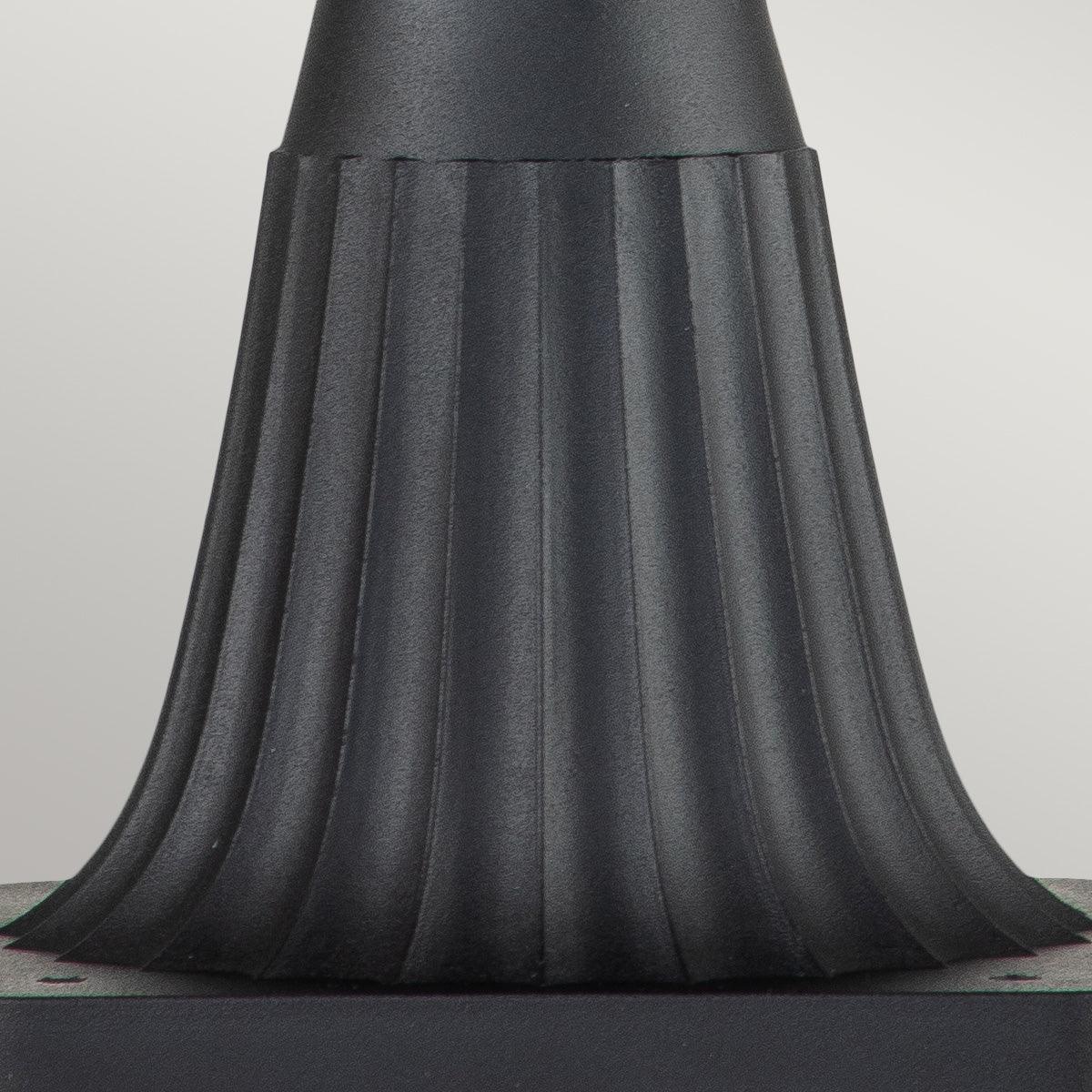 elstead chicago 1 light small outdoor pedestal lantern Detailed Close Up