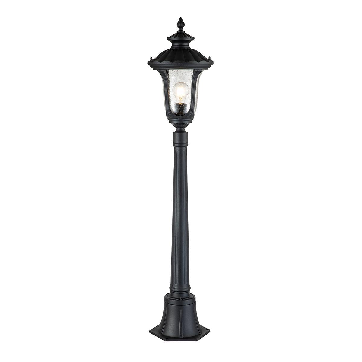 elstead chicago 1 light small outdoor pillar lantern