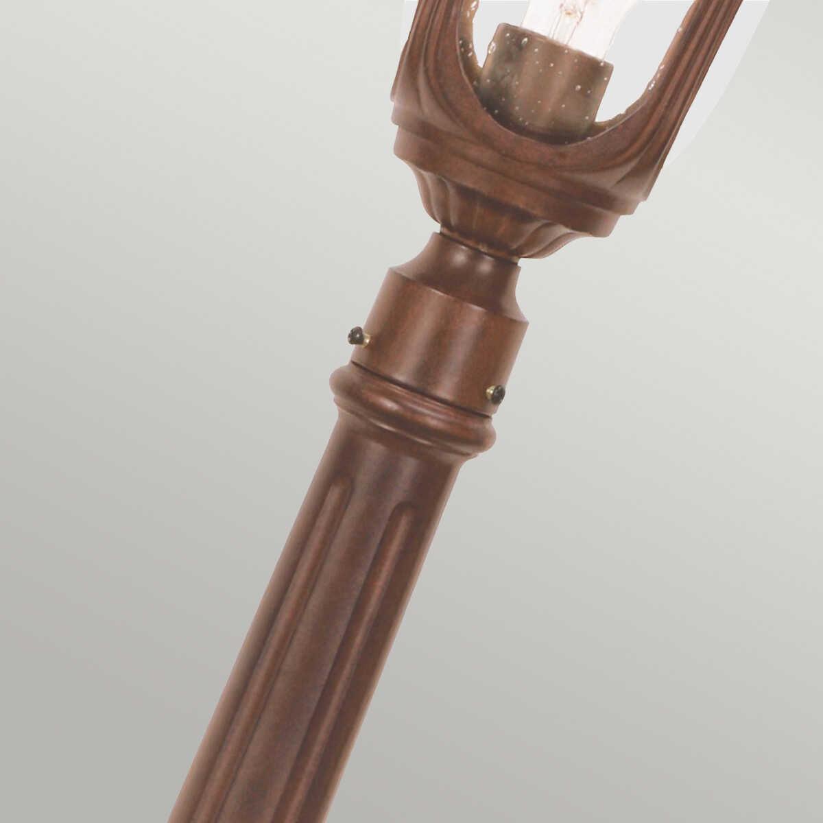 elstead chicago rusty bronze patina small outdoor pillar lantern Living Room Close Up