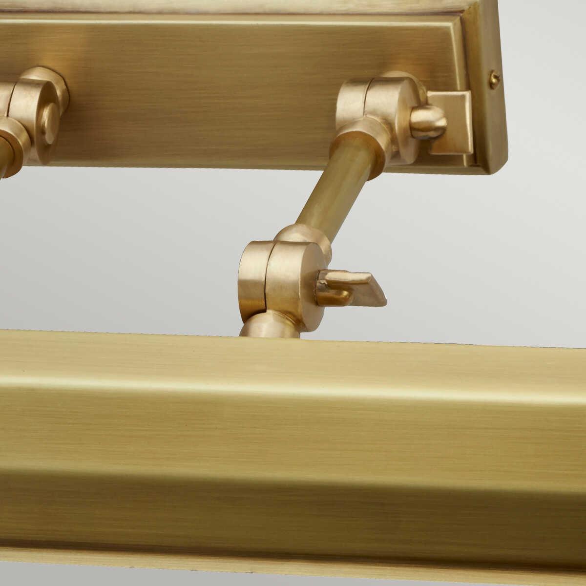 chawton large aged brass picture light elstead lighting Close Up LED Bulb