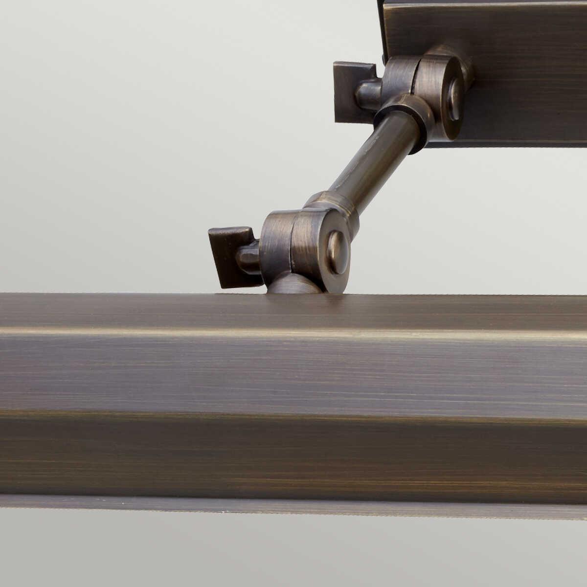 chawton large dark bronze picture light elstead lighting Detailed Close Up