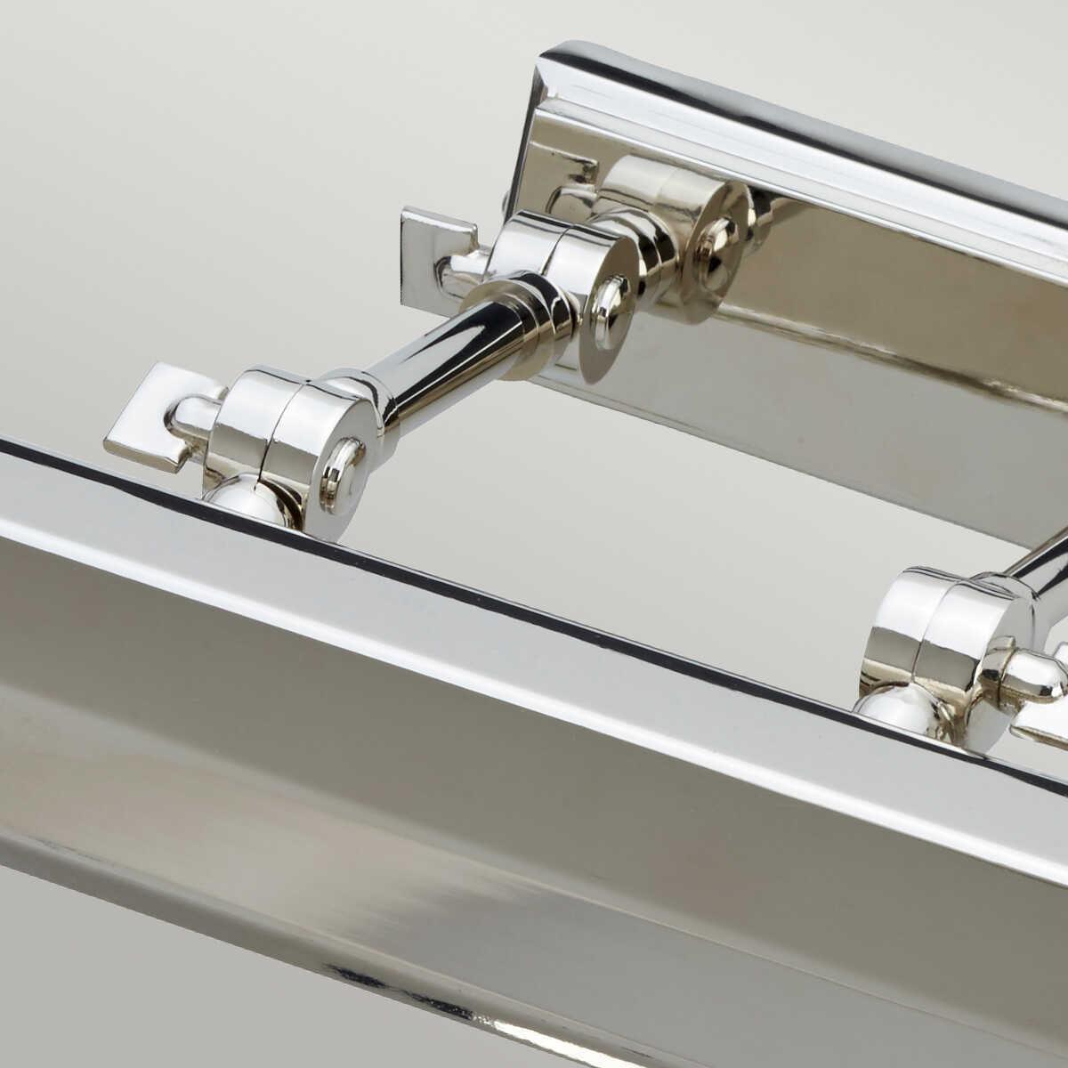 chawton large polished nickel picture light elstead lighting Close Up