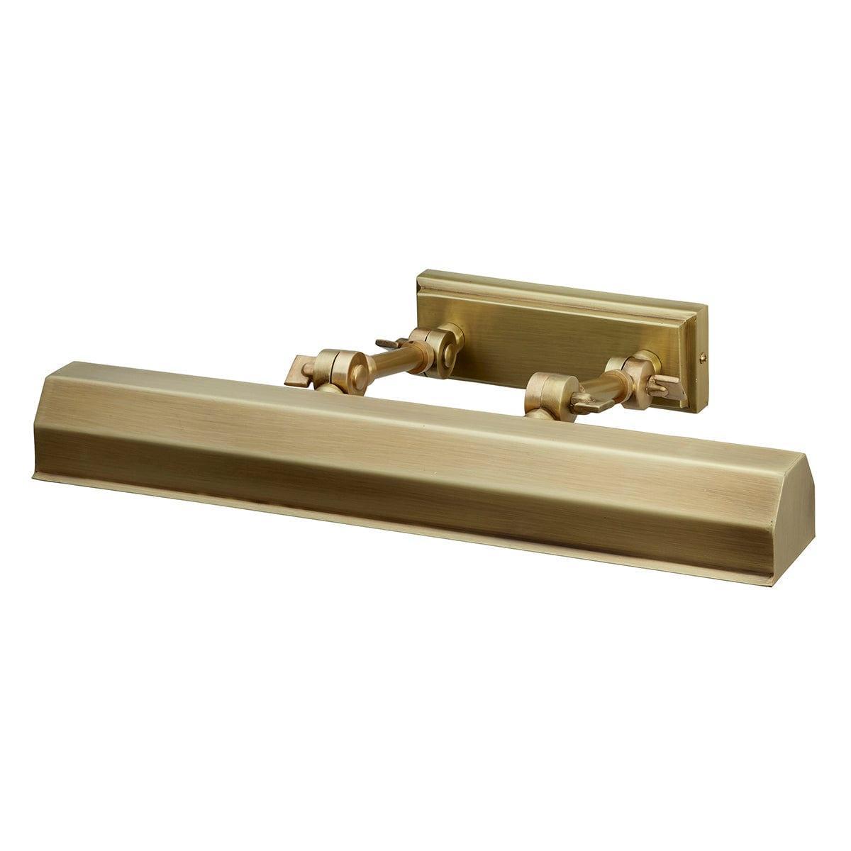 chawton medium aged brass picture light elstead lighting