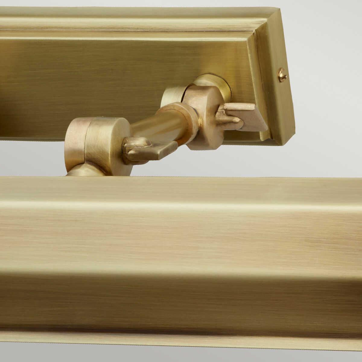 chawton medium aged brass picture light elstead lighting Close Up LED Bulb