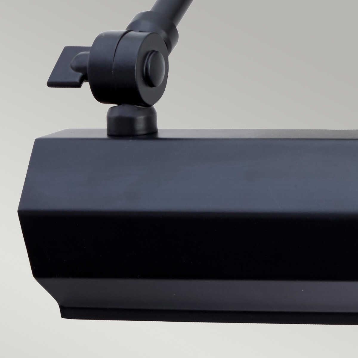 chawton small black picture light elstead lighting Detailed Close Up