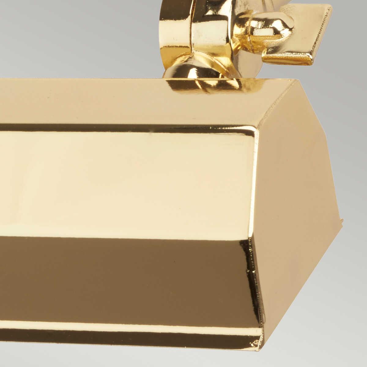 chawton small polished brass picture light elstead lighting Close Up LED Bulb