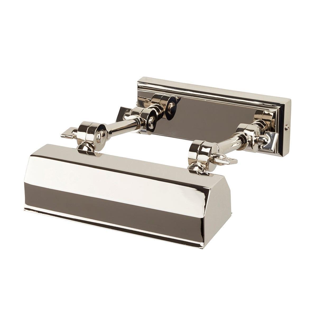 chawton small polished nickel picture light elstead lighting