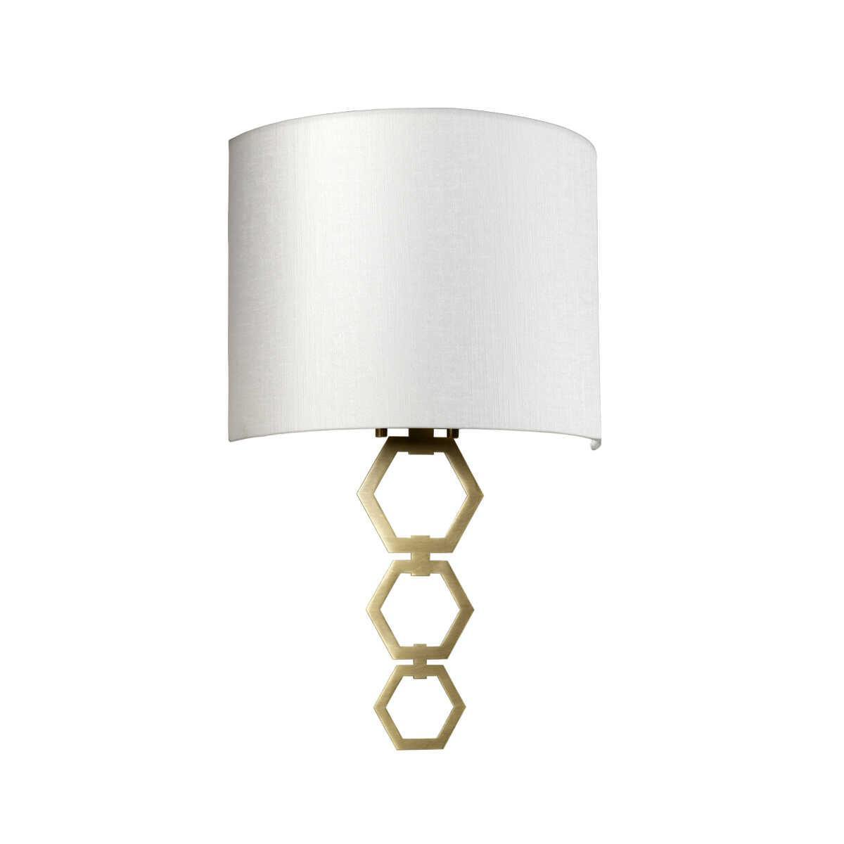 Clark Medium 1 Light Aged Brass Wall Light ,CLARK-MEDIUM-AB,Elstead Lighting, living room close up image