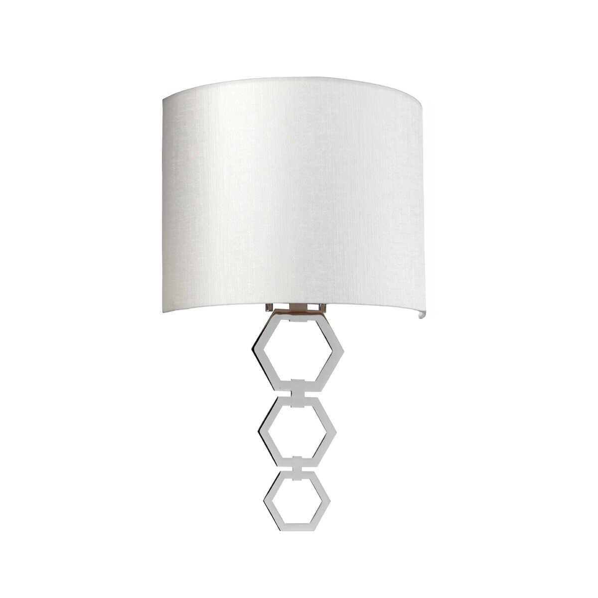 clark medium 1 lt polished chrome wall light elstead lighting Living Room Close Up