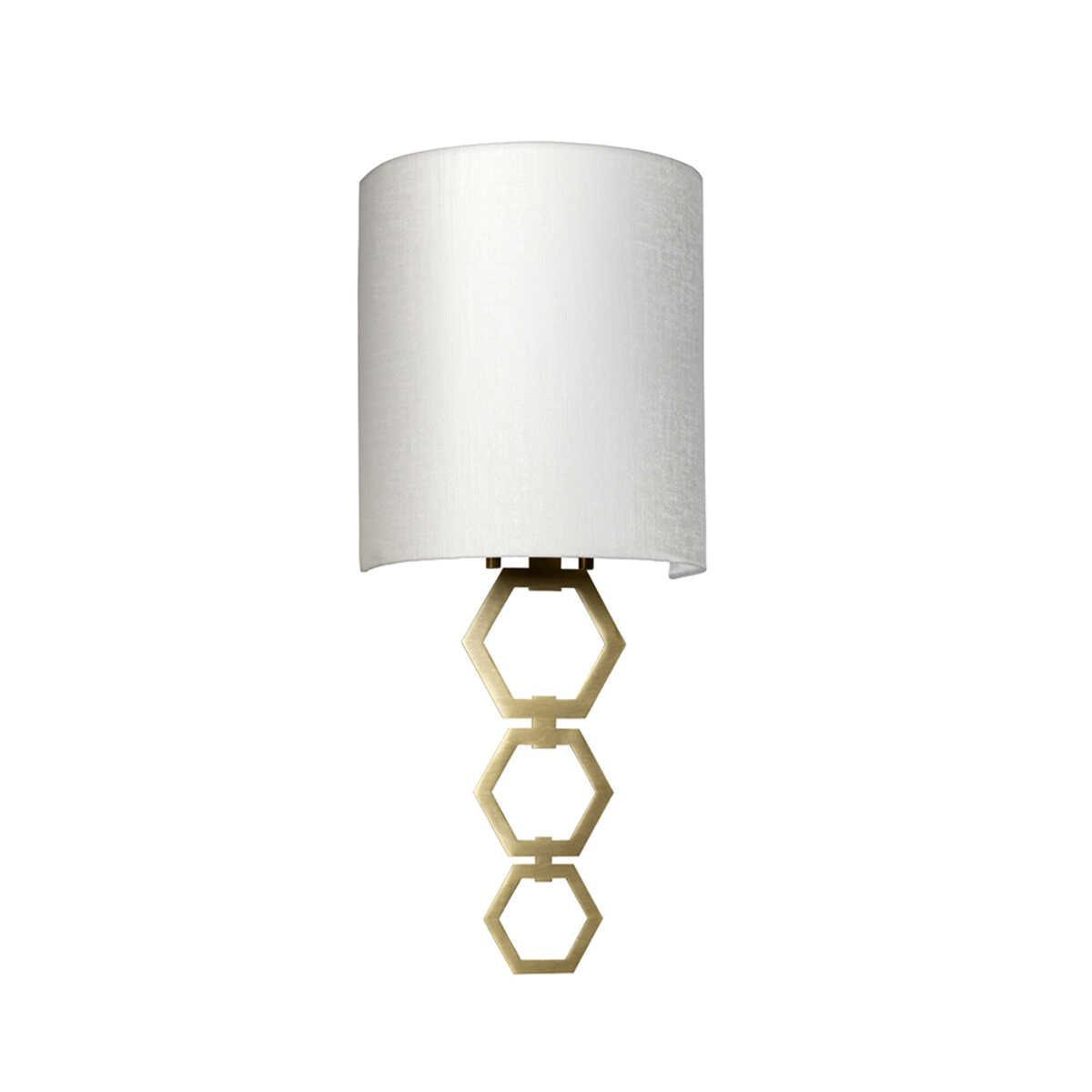 Clark Small 1 Light Aged Brass Wall Light ,CLARK-SMALL-AB,Elstead Lighting, living room close up image
