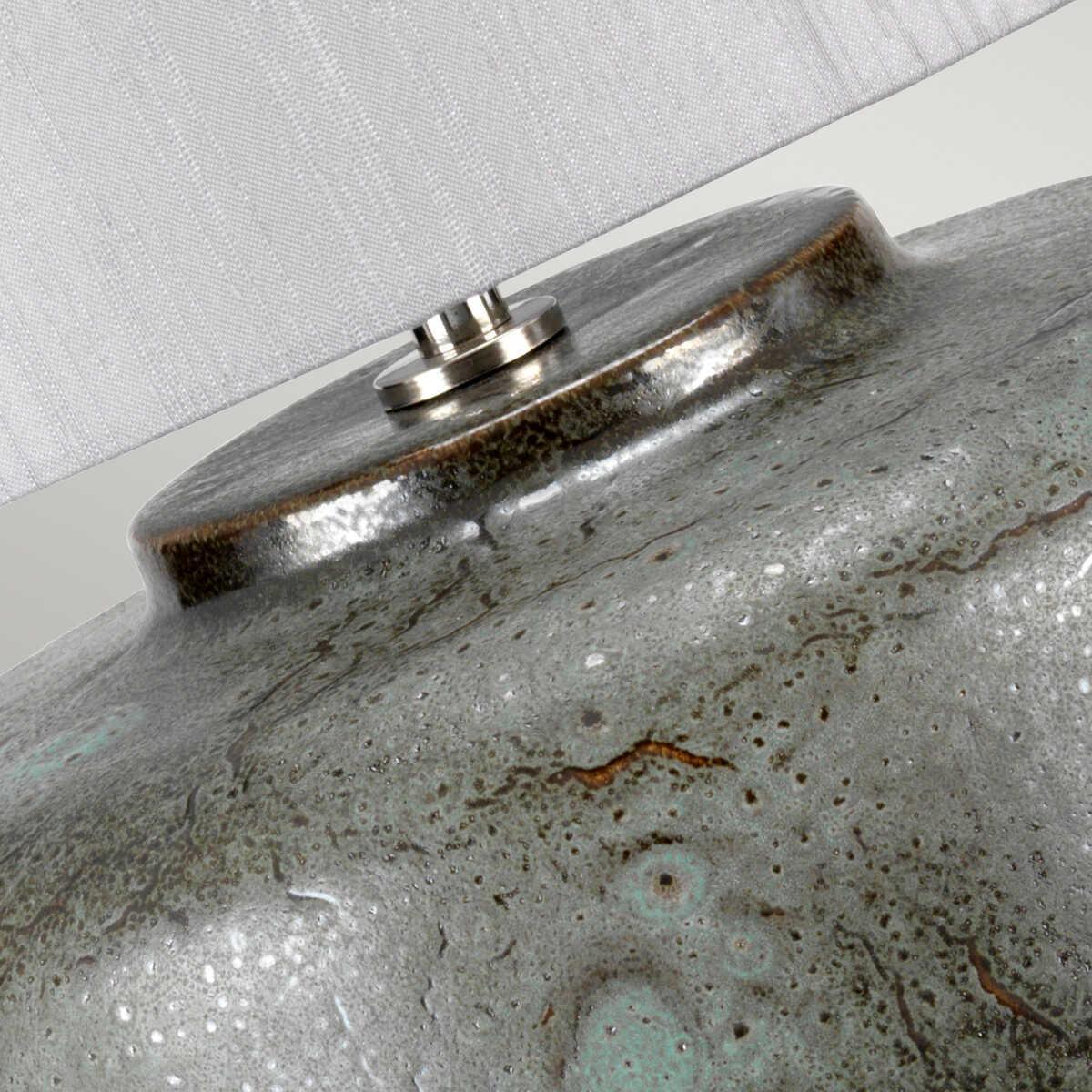 columbus tall ceramic table lamp base close up