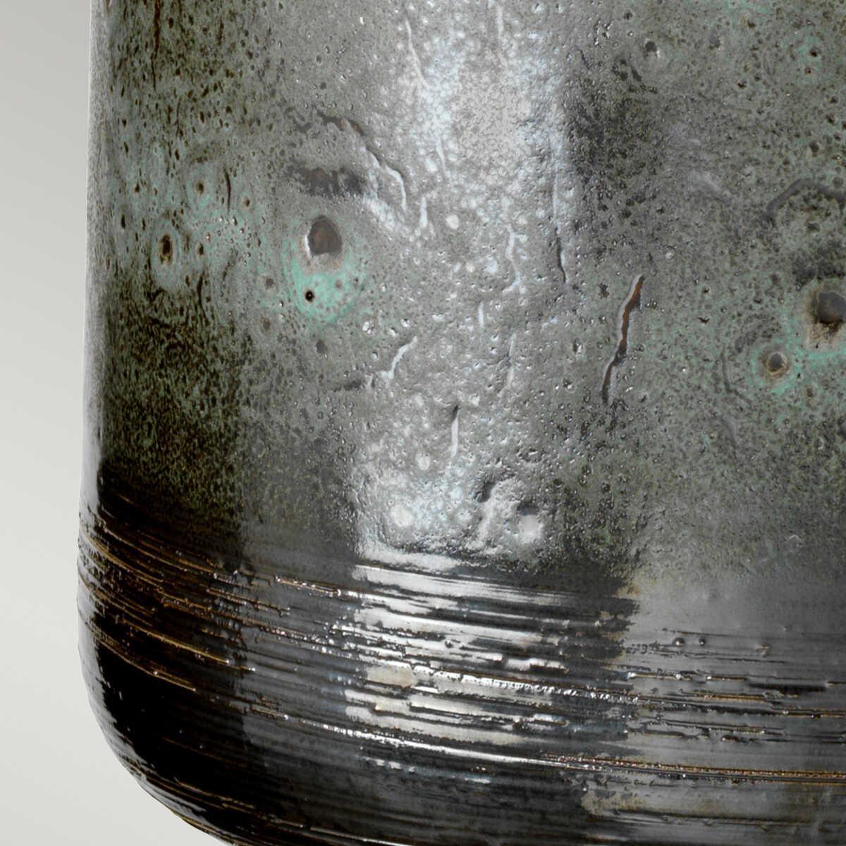 columbus tall ceramic table lamp living room close up