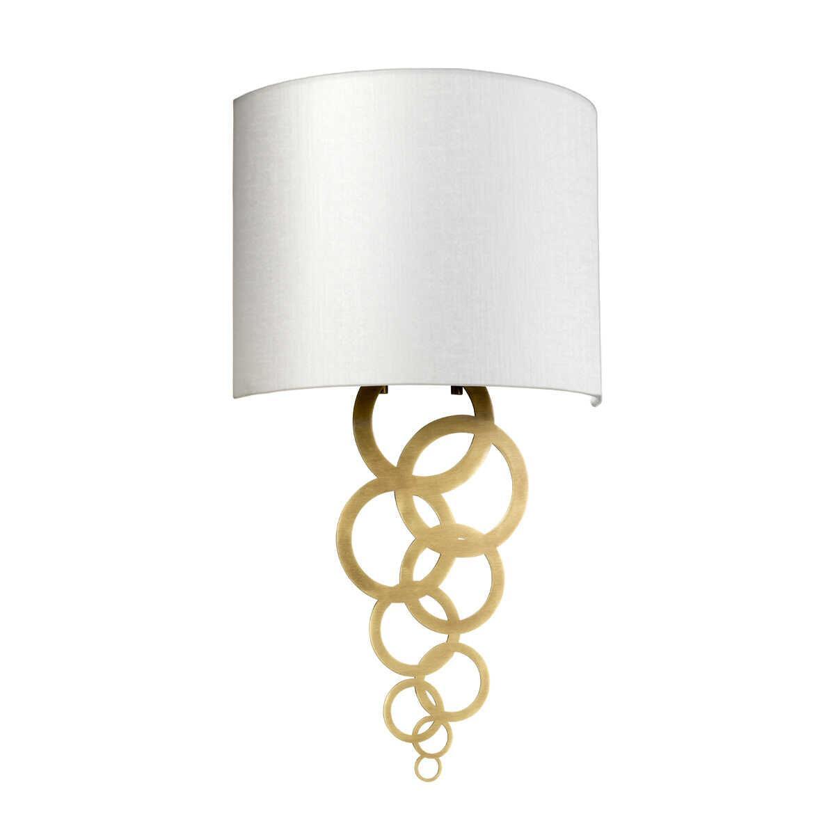 Curtis Medium 1 Light Aged Brass Wall Light ,CURTIS-MEDIUM-AB,Elstead Lighting, living room close up image