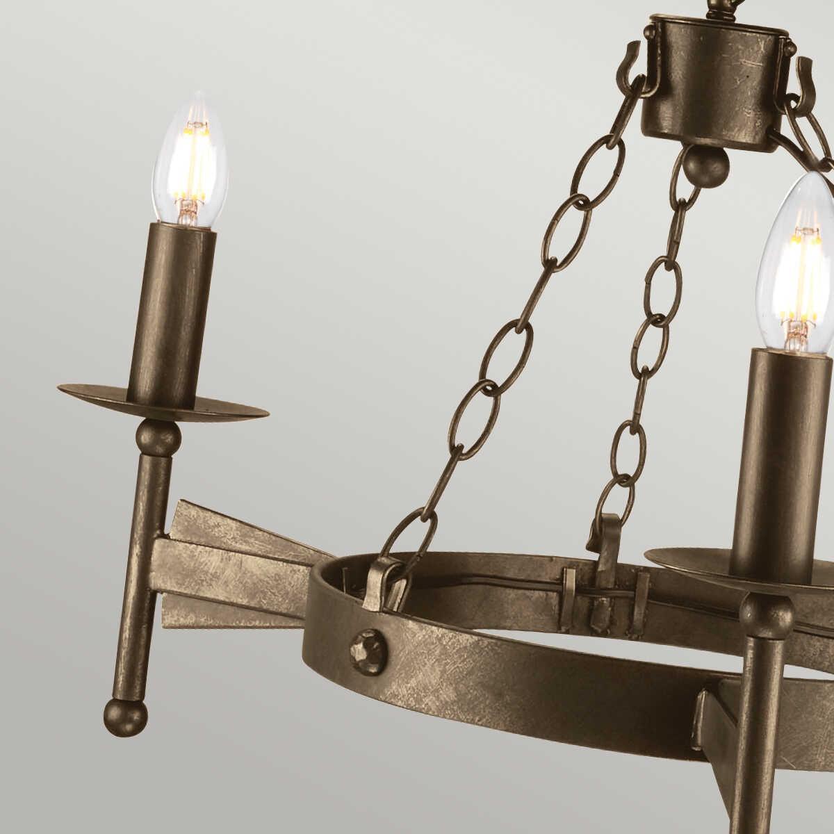 Elstead Cromwell Olde Bronze 3 Light Chandelier-Elstead Lighting-5-Tiffany Lighting Direct