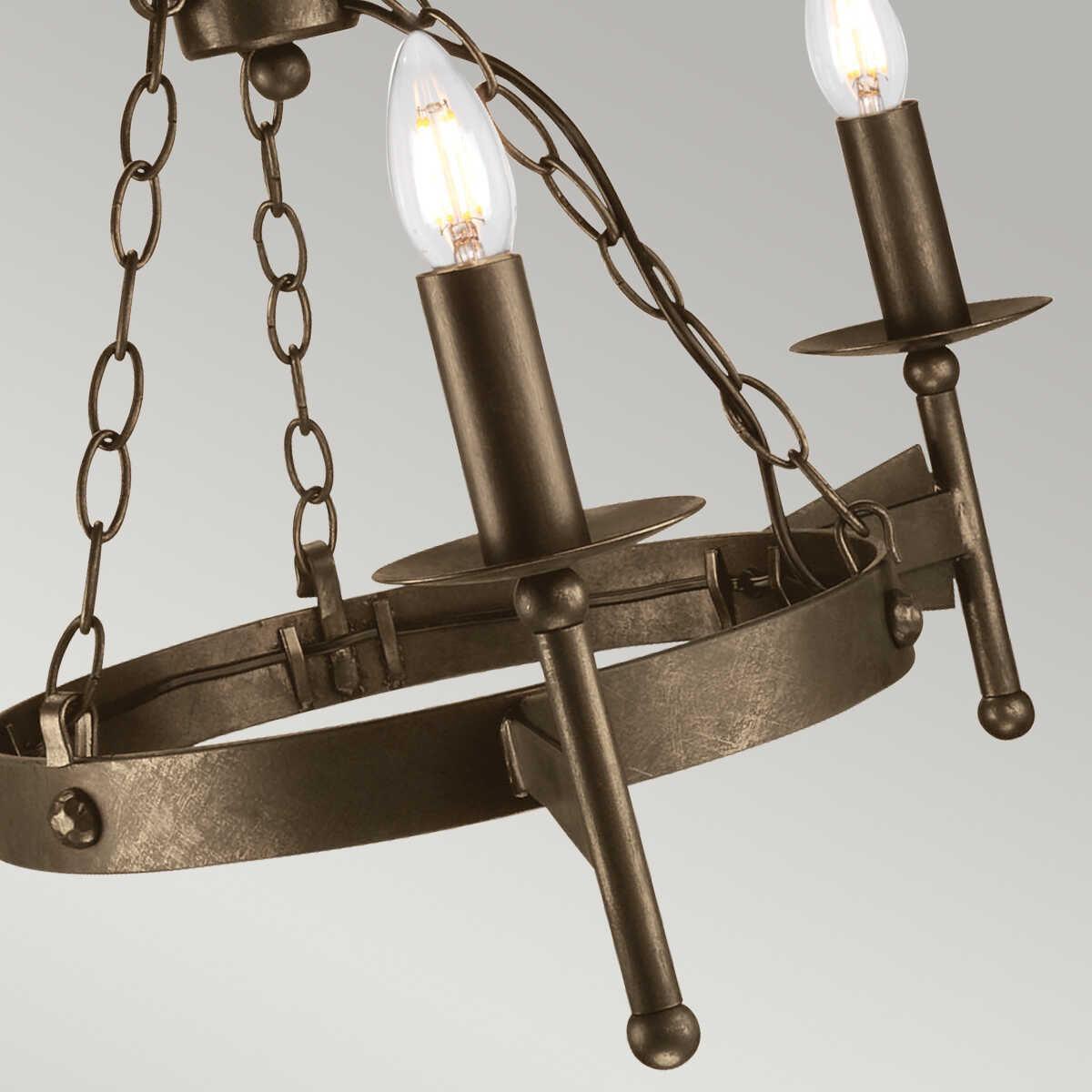 Elstead Cromwell Olde Bronze 3 Light Chandelier-Elstead Lighting-6-Tiffany Lighting Direct