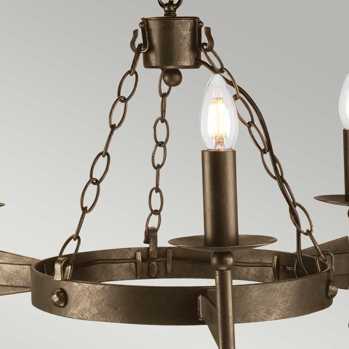Elstead Cromwell Olde Bronze 3 Light Chandelier-Elstead Lighting-7-Tiffany Lighting Direct