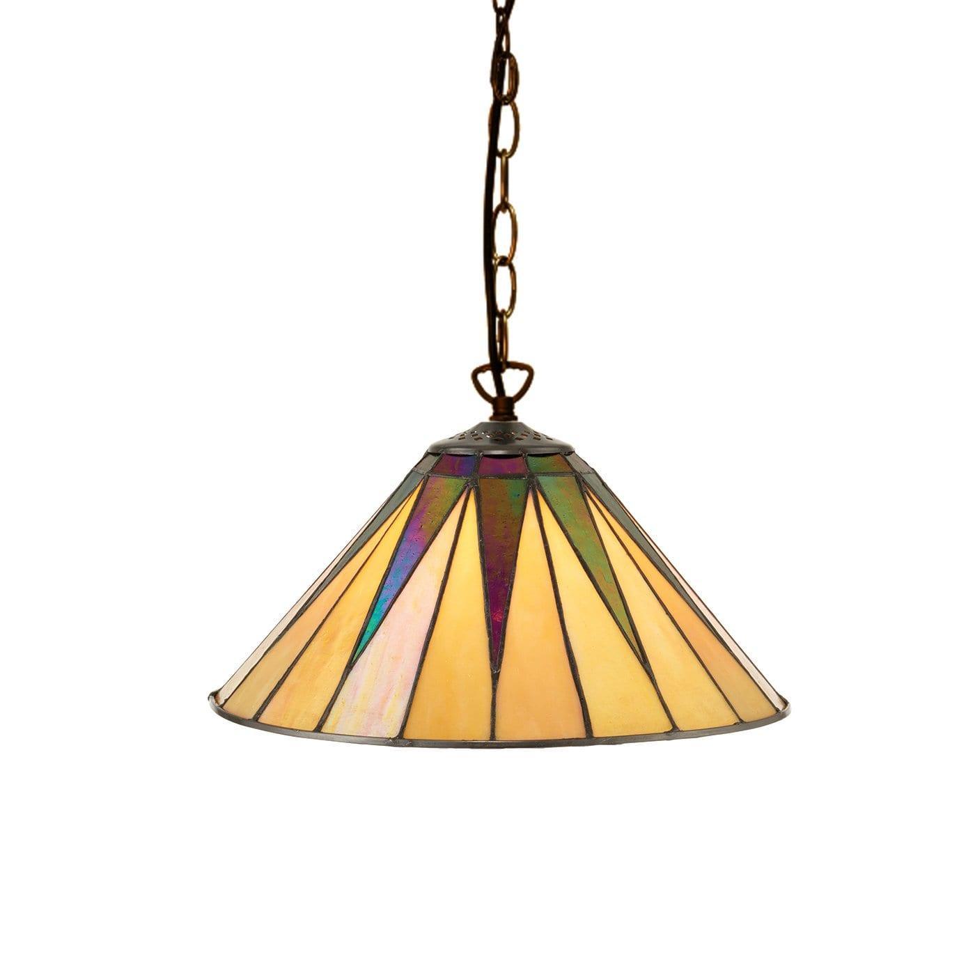 Dark Star Small Tiffany Pendant Light by Interiors 1900