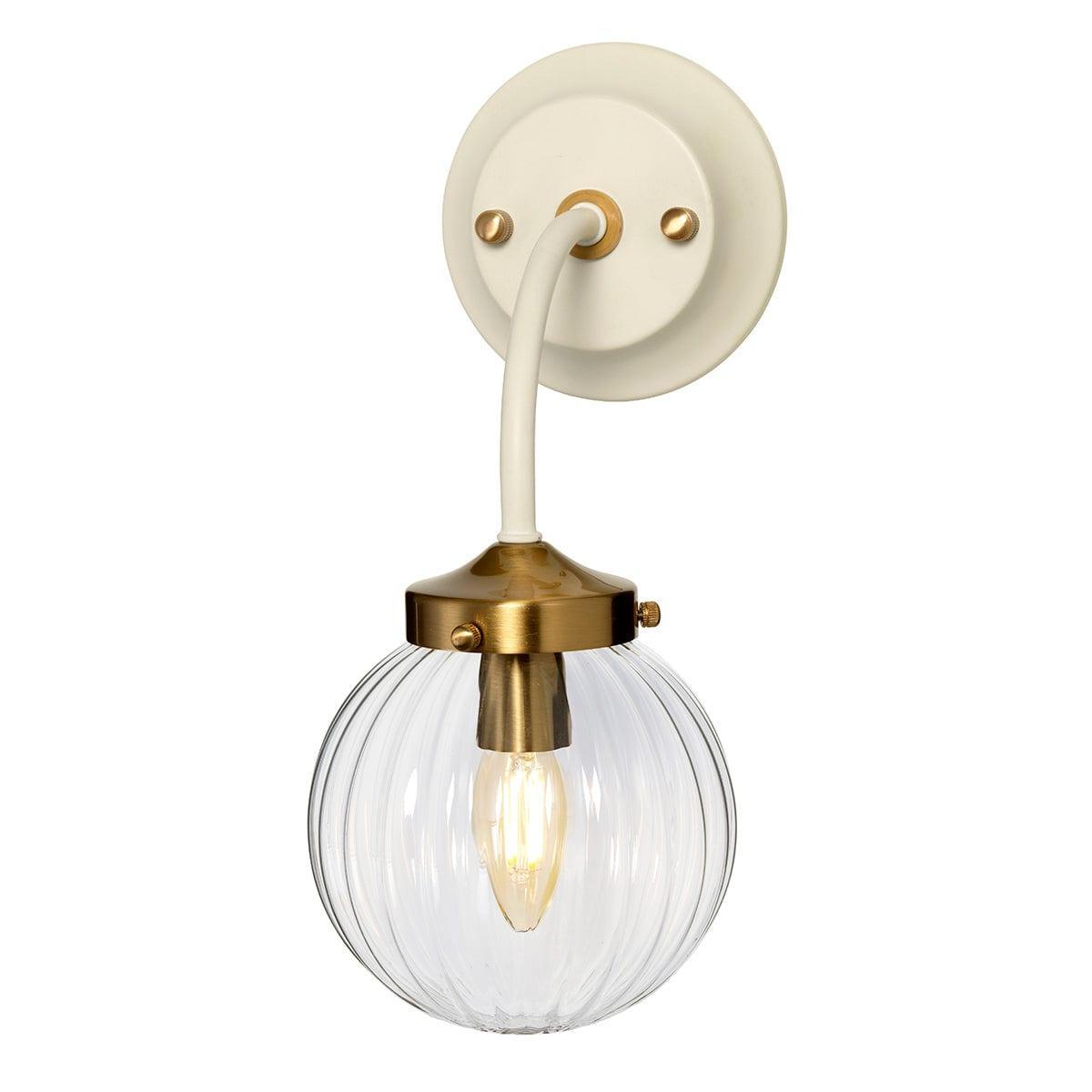 Cosmos 1 Light Cream & Brass Wall Light ,DL-COSMOS1,Elstead Lighting,1