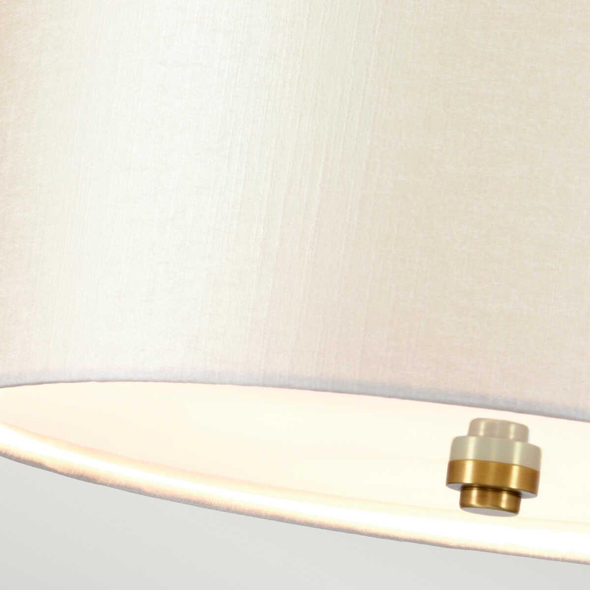 Designers Light Box Fletcher 14" Pendant with Brass Finial Hallway close up