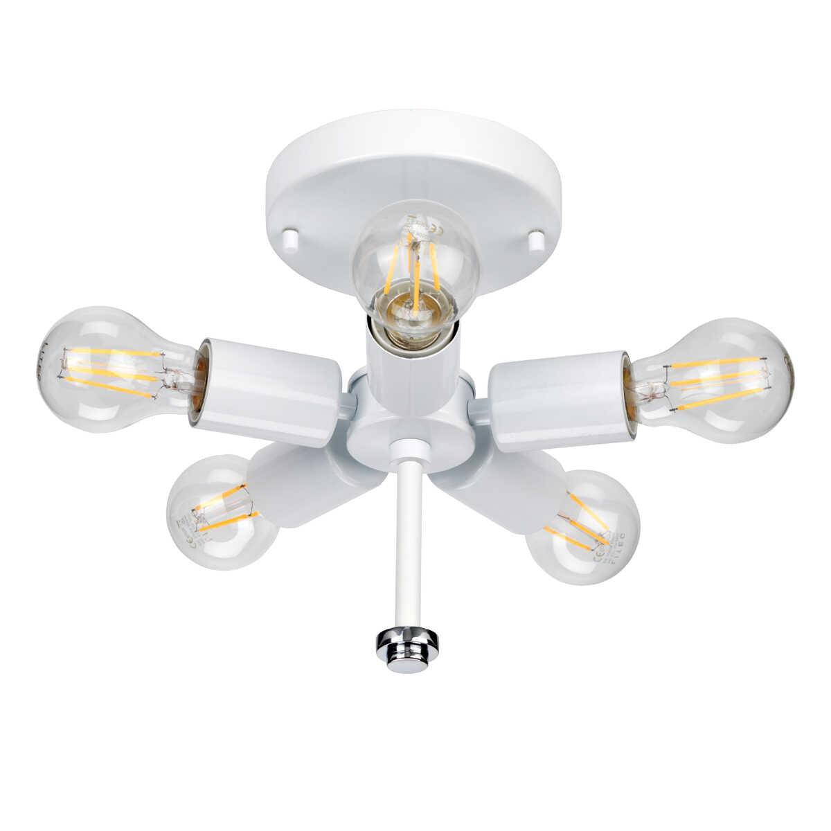 Elstead Fletcher 26" Pendant with Polished Chrome Finial Living room close up