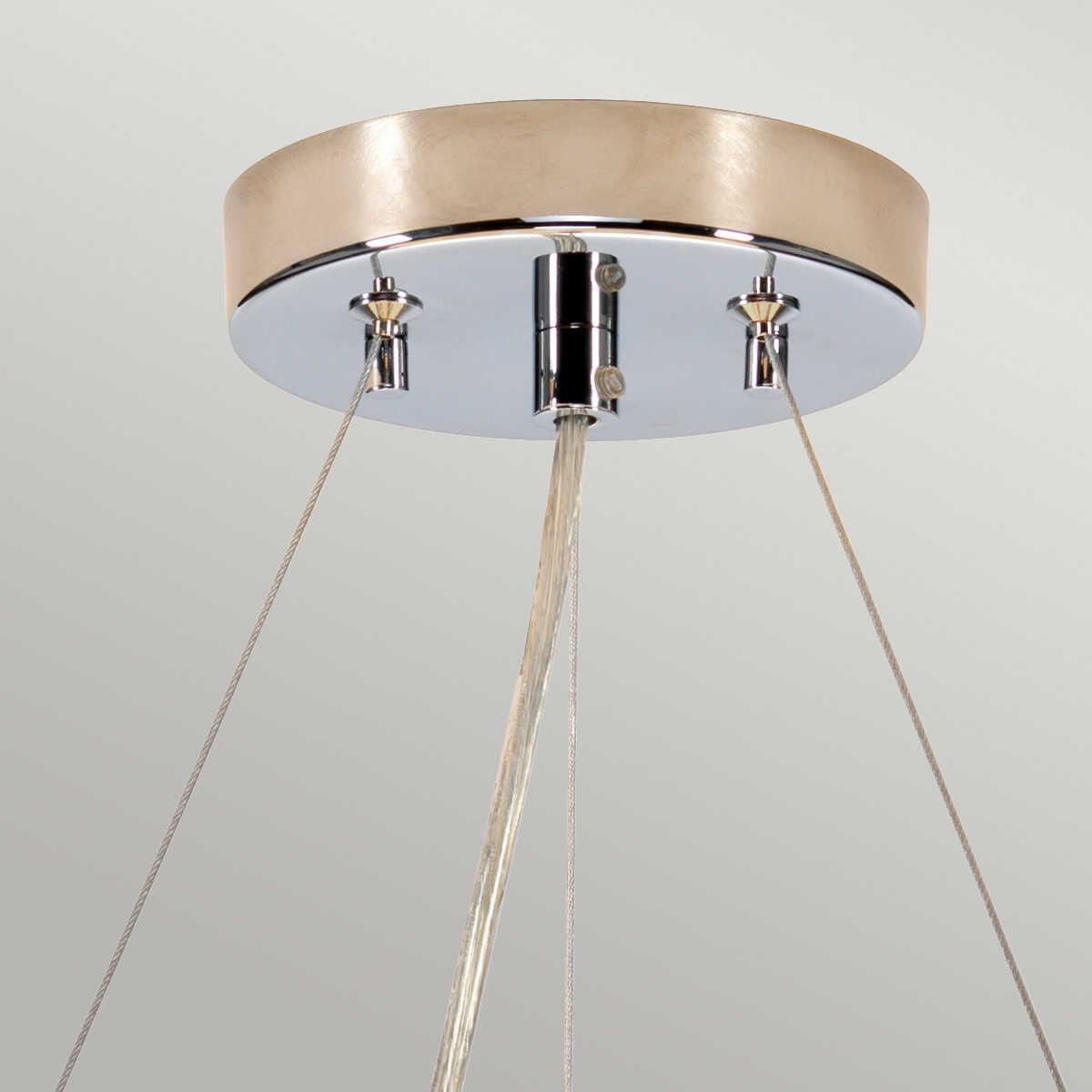 Elstead Pearce 18" Pendant with Chrome Ceiling Pan-Ceiling Pendant Lights-Elstead Lighting-2-Tiffany Lighting Direct