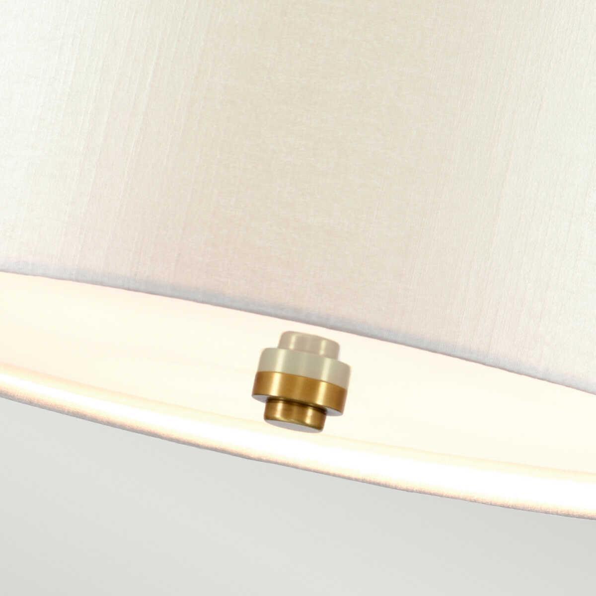 Pearce 22" Pendant with Brass Ceiling Pan Designers Light Box-Ceiling Pendant Lights-Elstead Lighting-5-Tiffany Lighting Direct