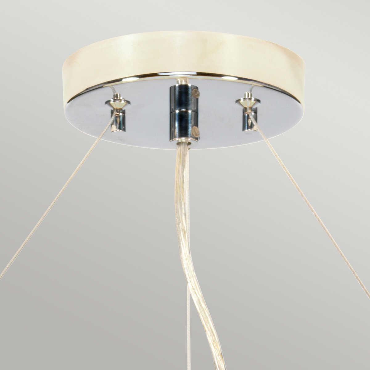 Elstead Pearce 22" Pendant with Chrome Ceiling Pan-Ceiling Pendant Lights-Elstead Lighting-2-Tiffany Lighting Direct