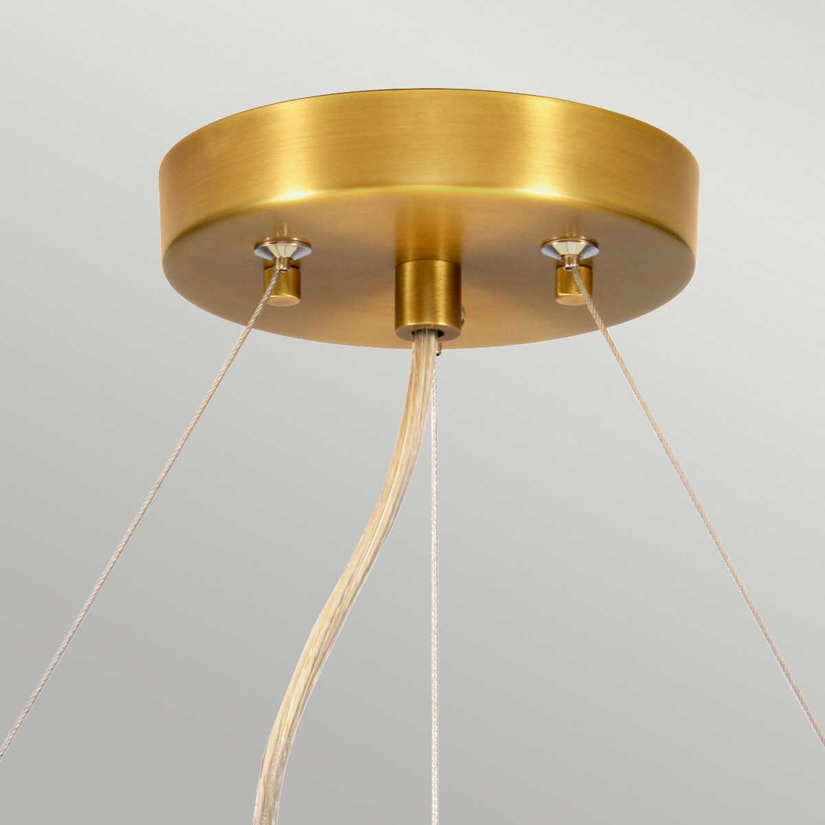 Elstead Pearce 34" Pendant - Aged Brass Ceiling Pan-Ceiling Pendant Lights-Elstead Lighting-2-Tiffany Lighting Direct