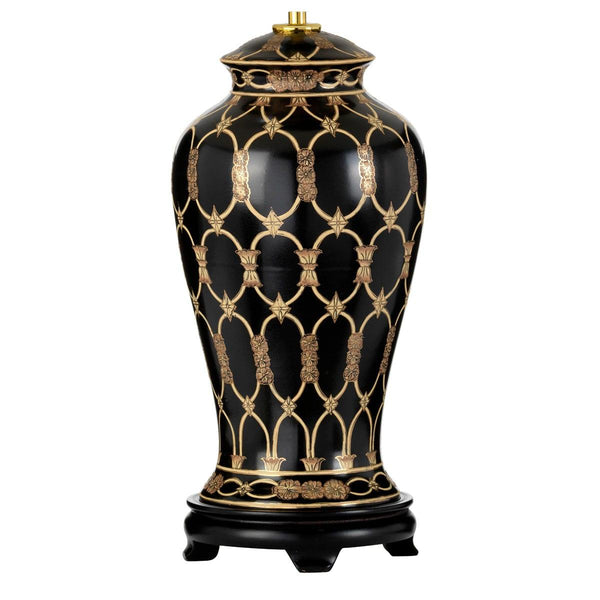 Taipei Black & Gold Ceramic Table Lamp