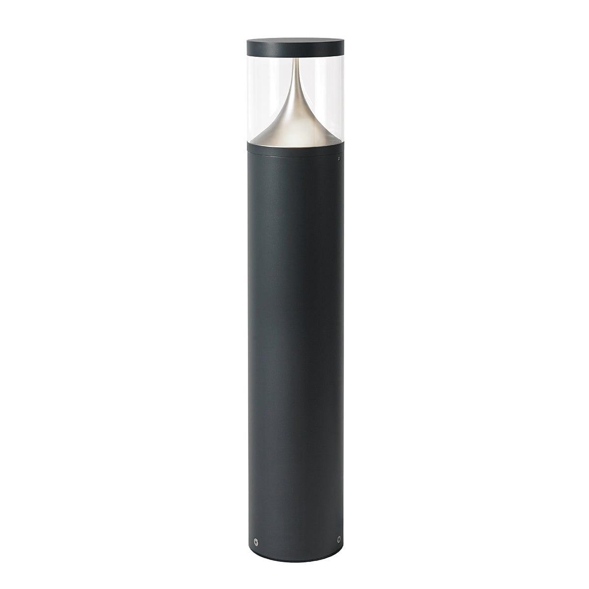 norlys egersund led large graphite outdoor bollard light