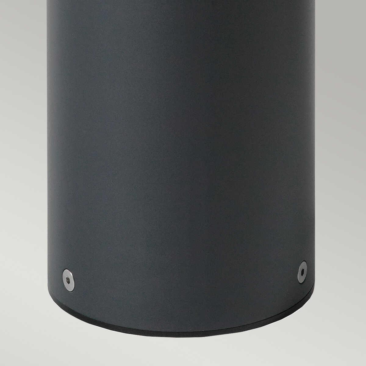 norlys egersund led large graphite outdoor bollard light Detailed Close Up