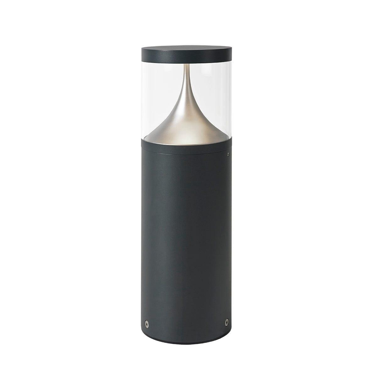 norlys egersund led medium graphite outdoor bollard light