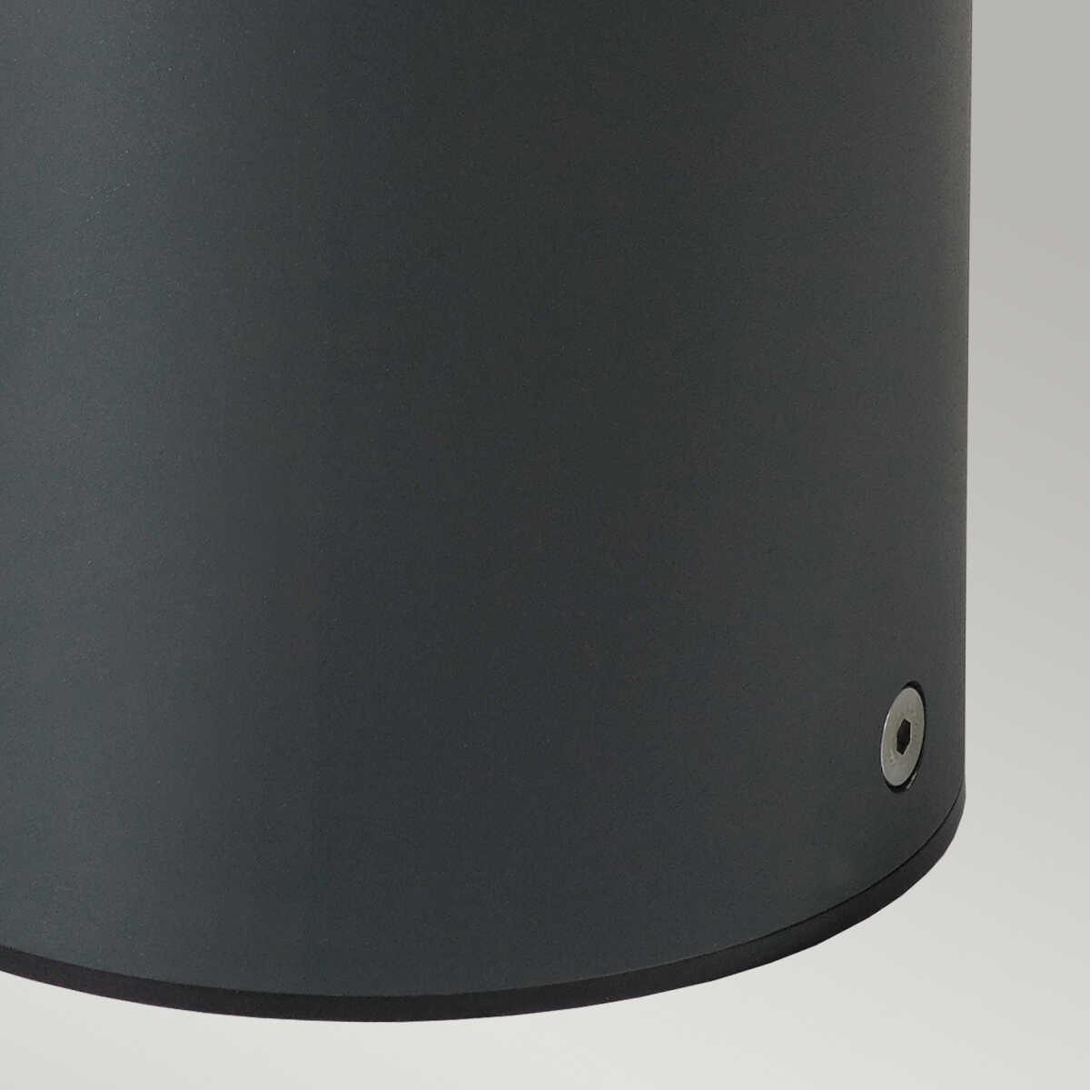 norlys egersund led medium graphite outdoor bollard light Detailed Close Up