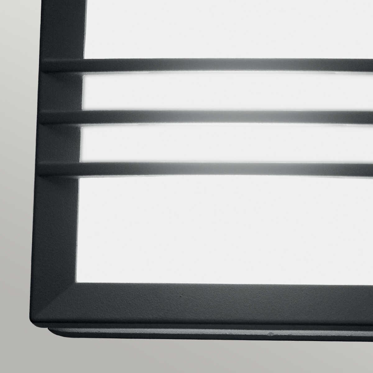 elstead lighting egil 1 light outdoor wall ceiling lantern galvanised Living Room Close Up