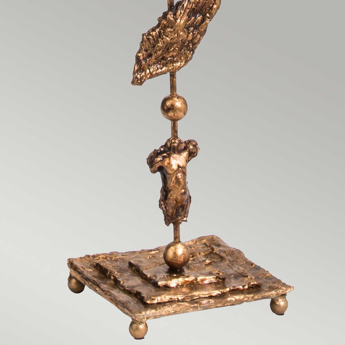 Flambeau Fragment 1 Light Gold Floor Lamp by Elstead Lighting 5