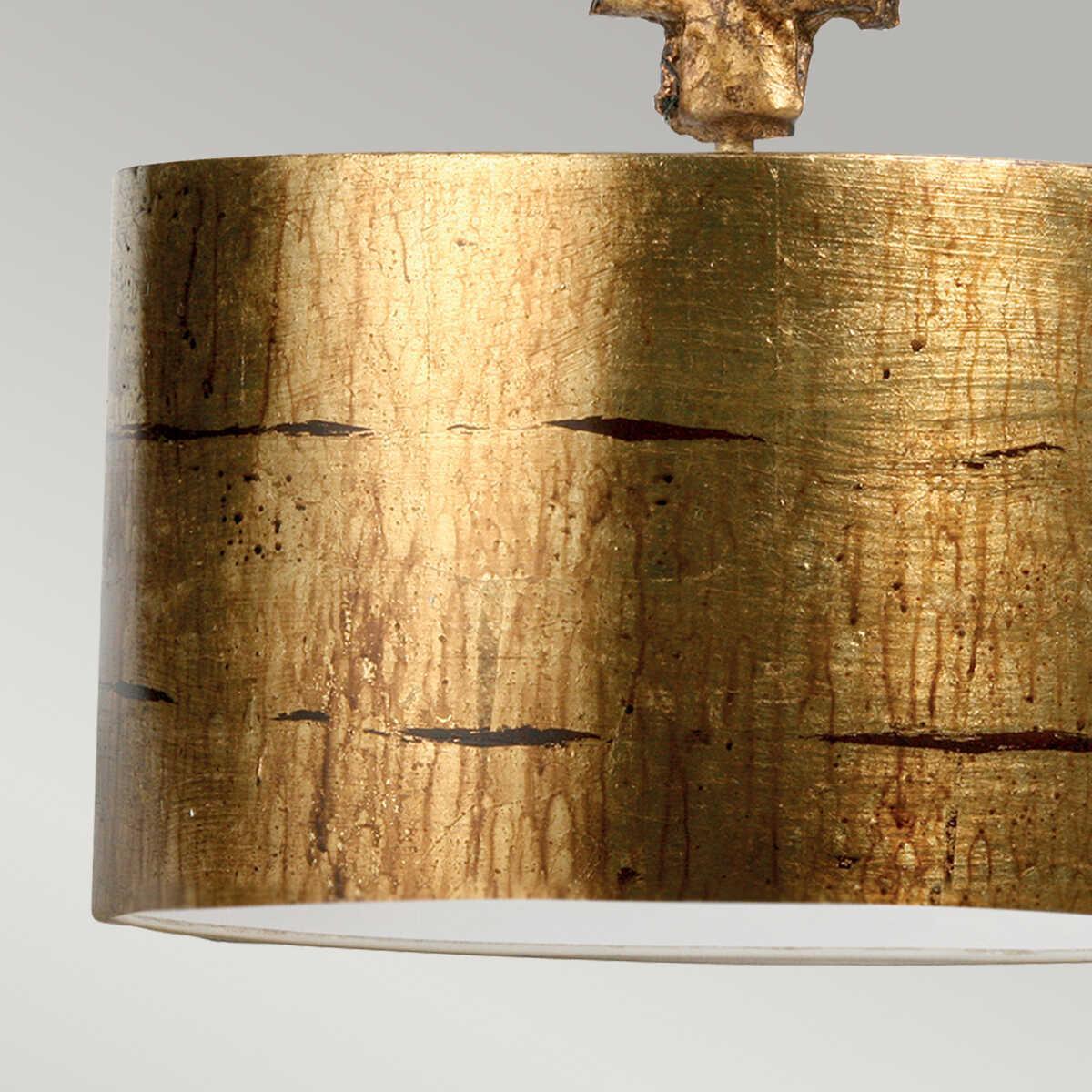 Flambeau Fragment 1 Light Large Gold Ceiling Pendant-Ceiling Pendant Lights-Elstead Lighting-7-Tiffany Lighting Direct
