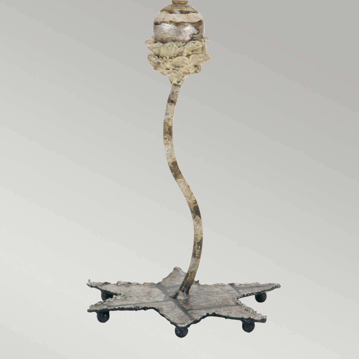 Flambeau La Fleurette 1 Light Table Lamp - Cream, Tan & Gold 4