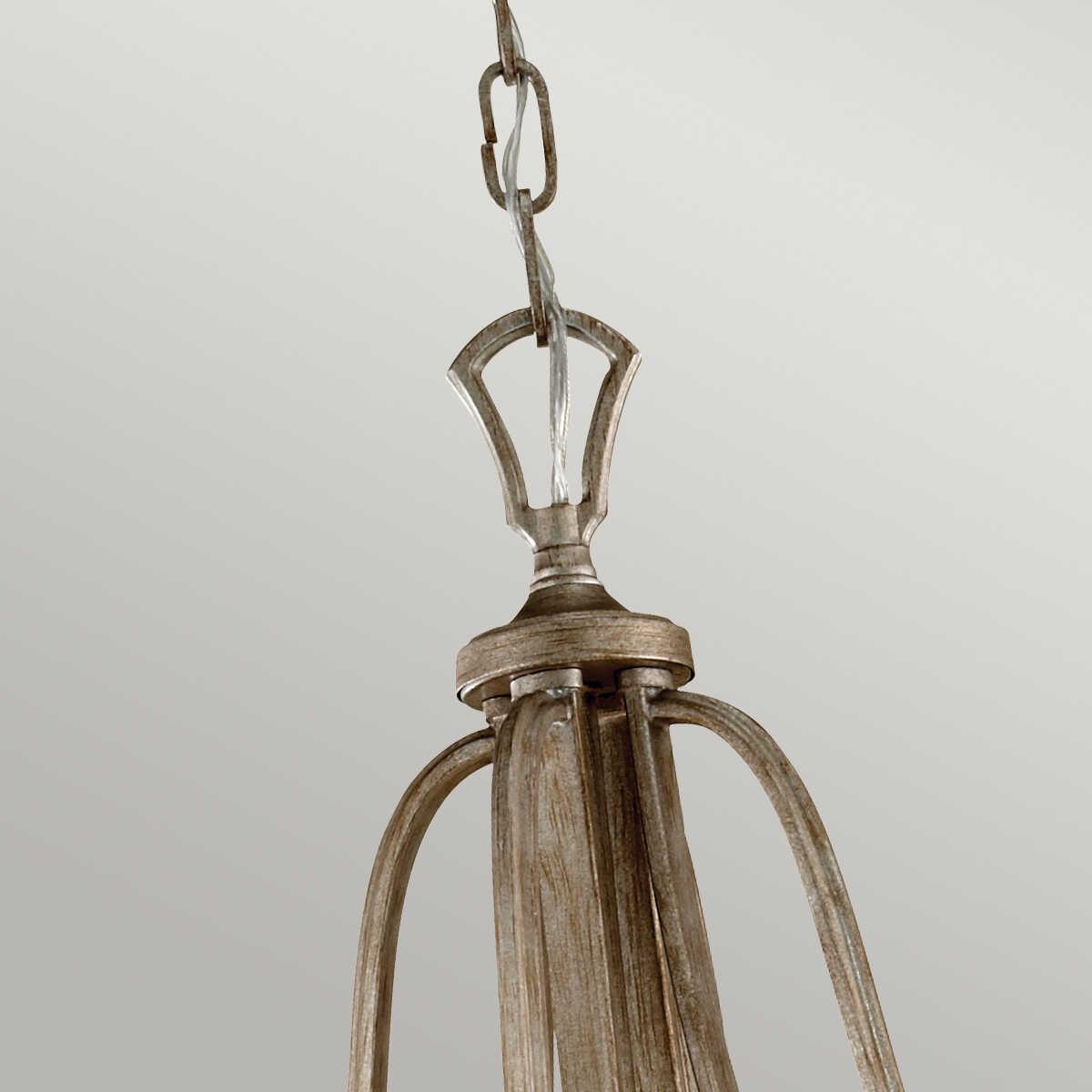 Feiss Abbey 3 Light Silver Pendant Ceiling Light-Ceiling Pendant Lights-Elstead Lighting-2-Tiffany Lighting Direct