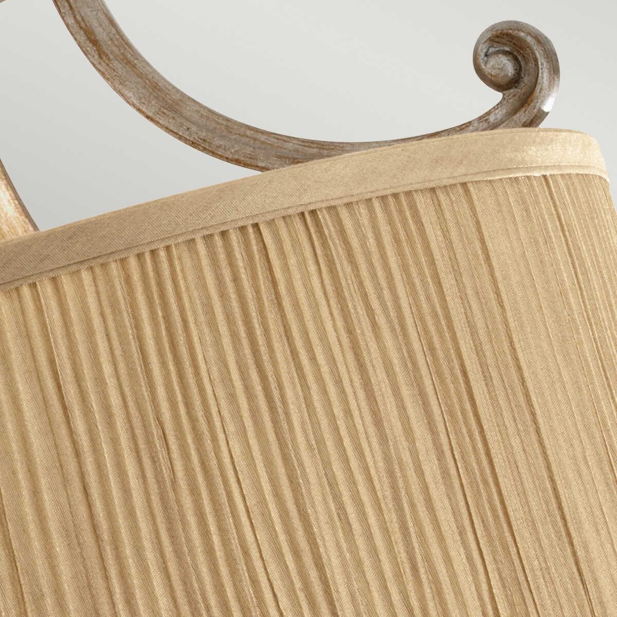 Feiss Abbey Semi-Flush Gold Ceiling Light Living room close up