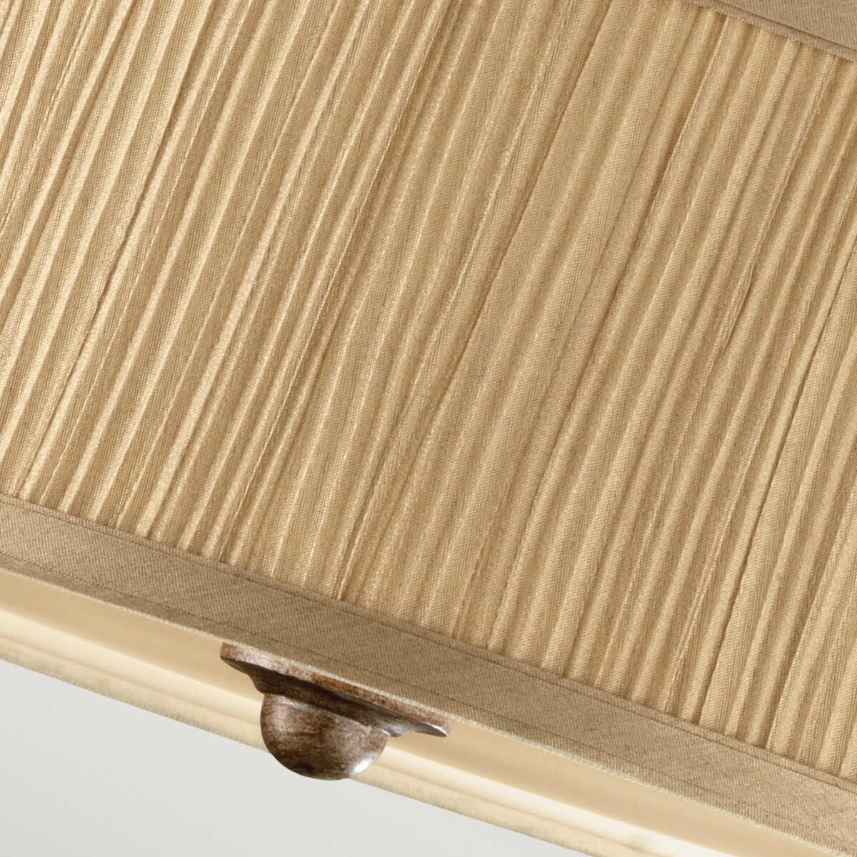 Feiss Abbey Semi-Flush Gold Ceiling Light Living room wide shot