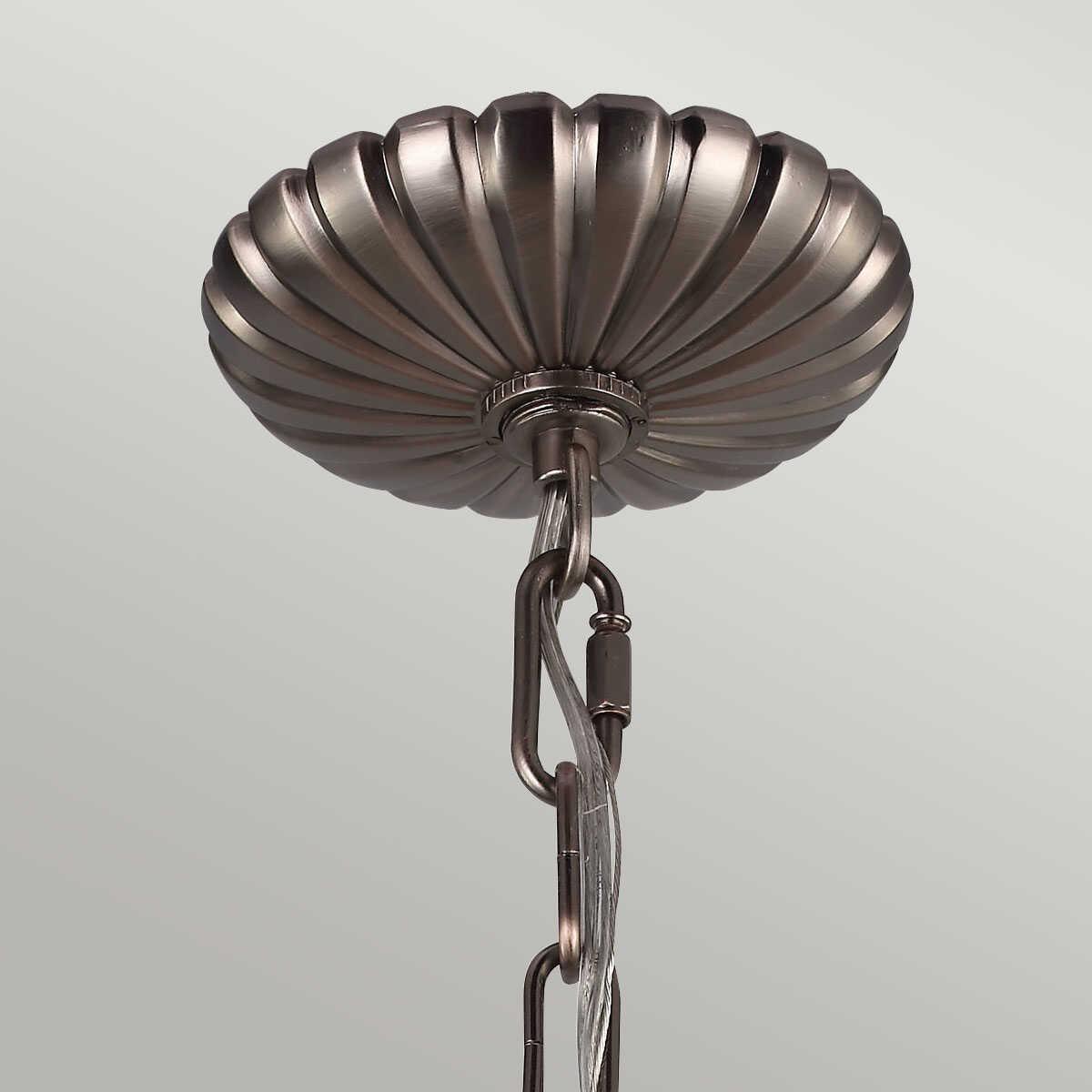 Feiss Adams Nickel Ceiling Lantern - 4 Light-Ceiling Pendant Lights-Elstead Lighting-5-Tiffany Lighting Direct