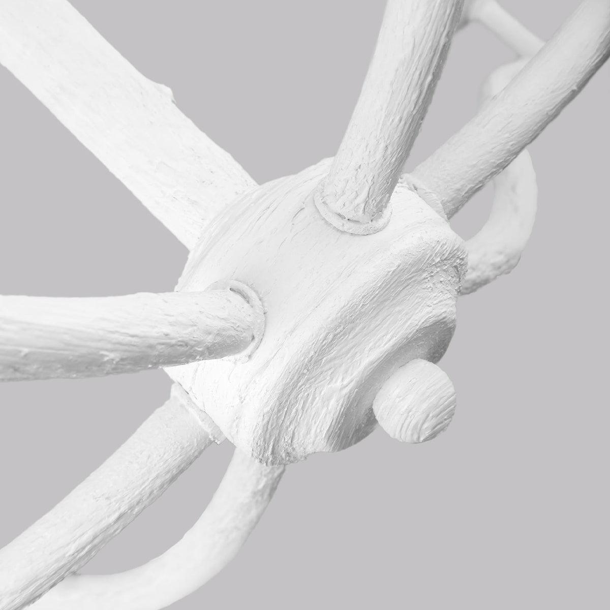 Feiss Annie 6 Light White Chandelier-Elstead Lighting-3-Tiffany Lighting Direct