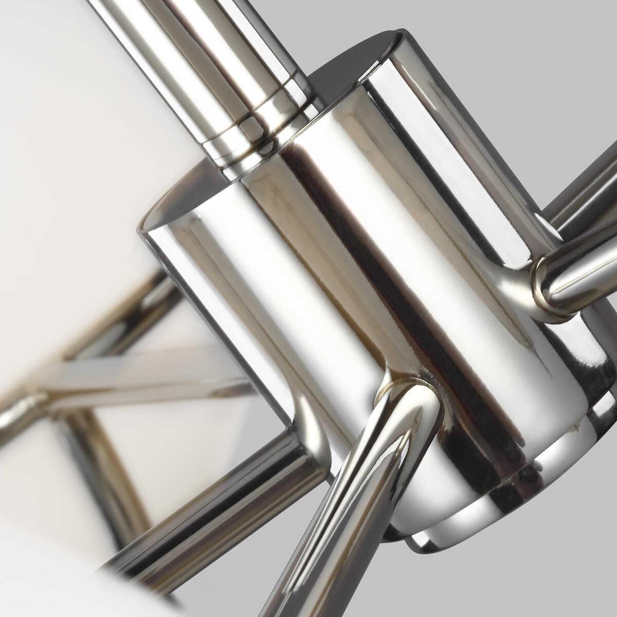 Feiss Apollo 5 Light Chandelier - Polished Nickel-Elstead Lighting-2-Tiffany Lighting Direct