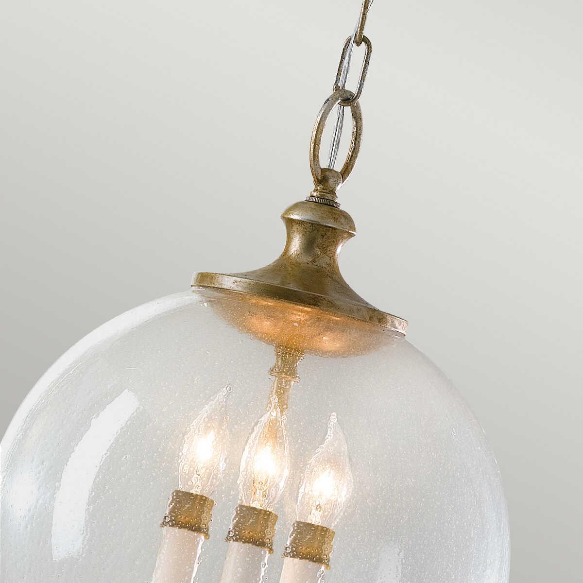 Feiss Argento Ceiling Lantern 1 Light Silver Finish-Ceiling Pendant Lights-Elstead Lighting-6-Tiffany Lighting Direct