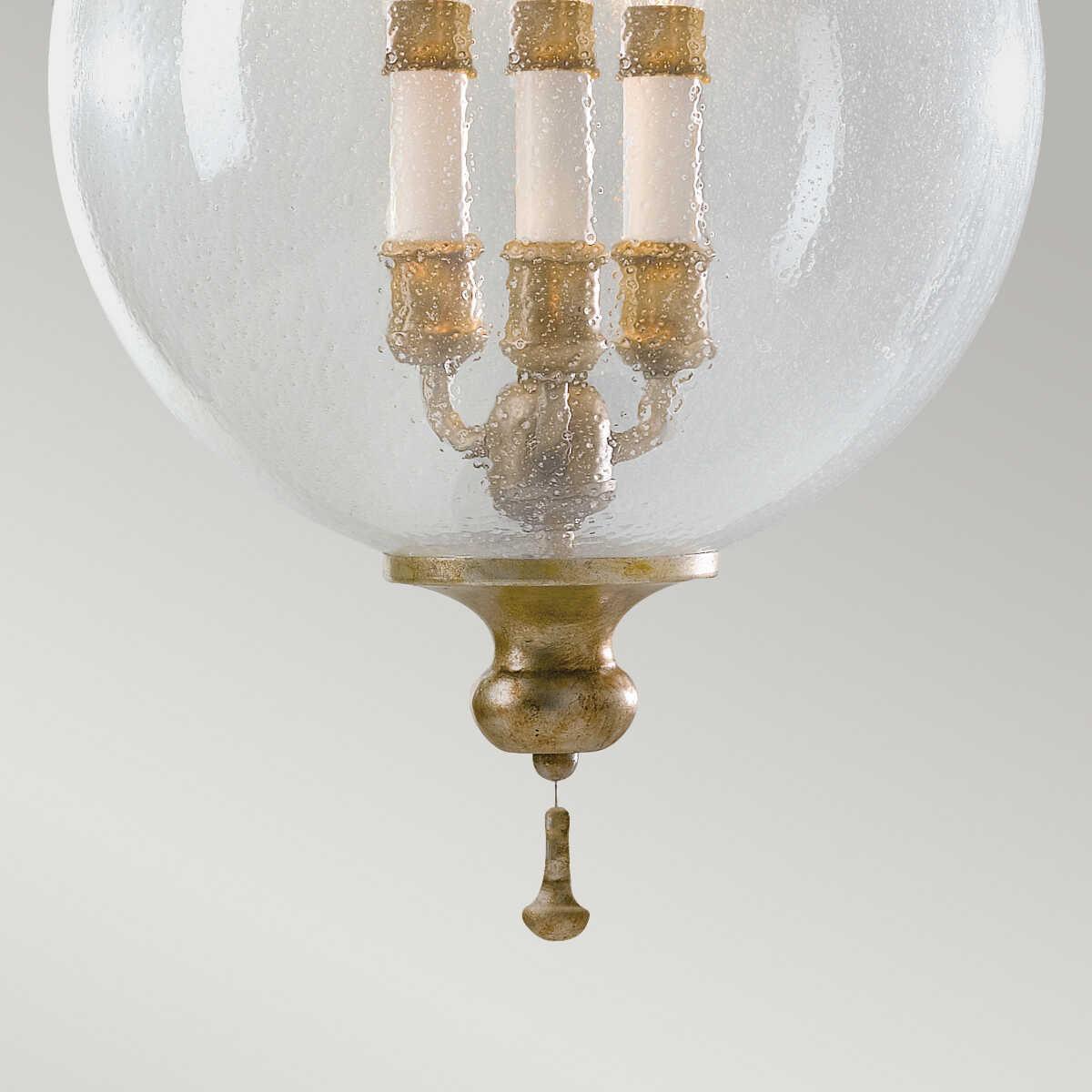 Feiss Argento Ceiling Lantern 1 Light Silver Finish-Ceiling Pendant Lights-Elstead Lighting-7-Tiffany Lighting Direct