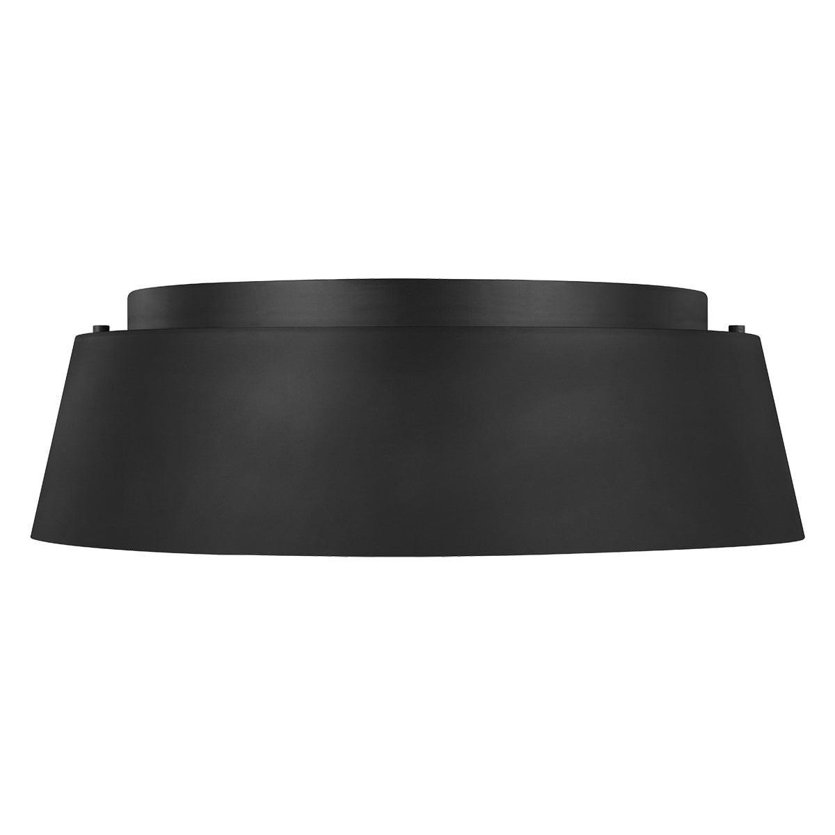 Feiss Asher 3 Light Flush Black Ceiling Light Living Room Image 8