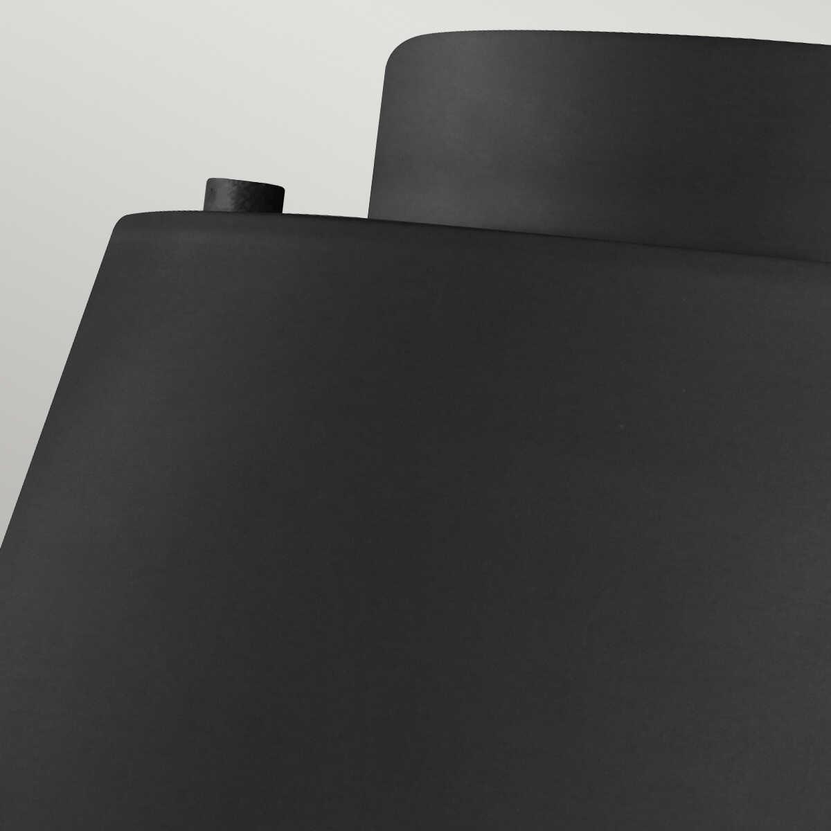 Feiss Asher 3 Light Flush Black Ceiling Light Living Room Image 9