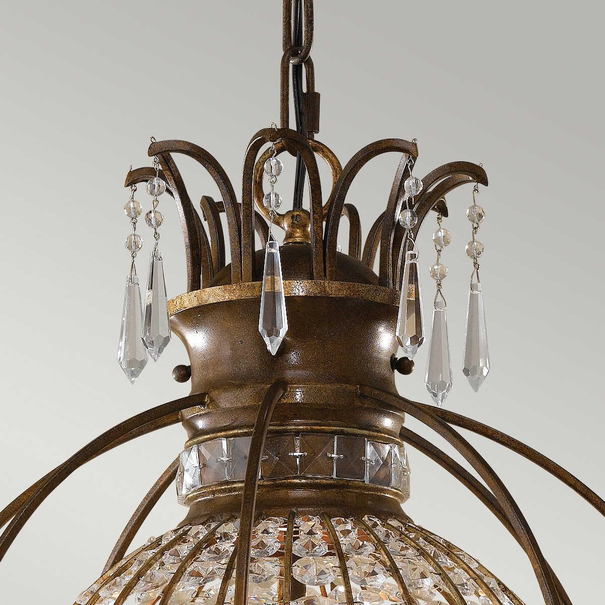 Feiss Bellini 3 Light Pendant Ceiling Light-Ceiling Pendant Lights-Elstead Lighting-5-Tiffany Lighting Direct